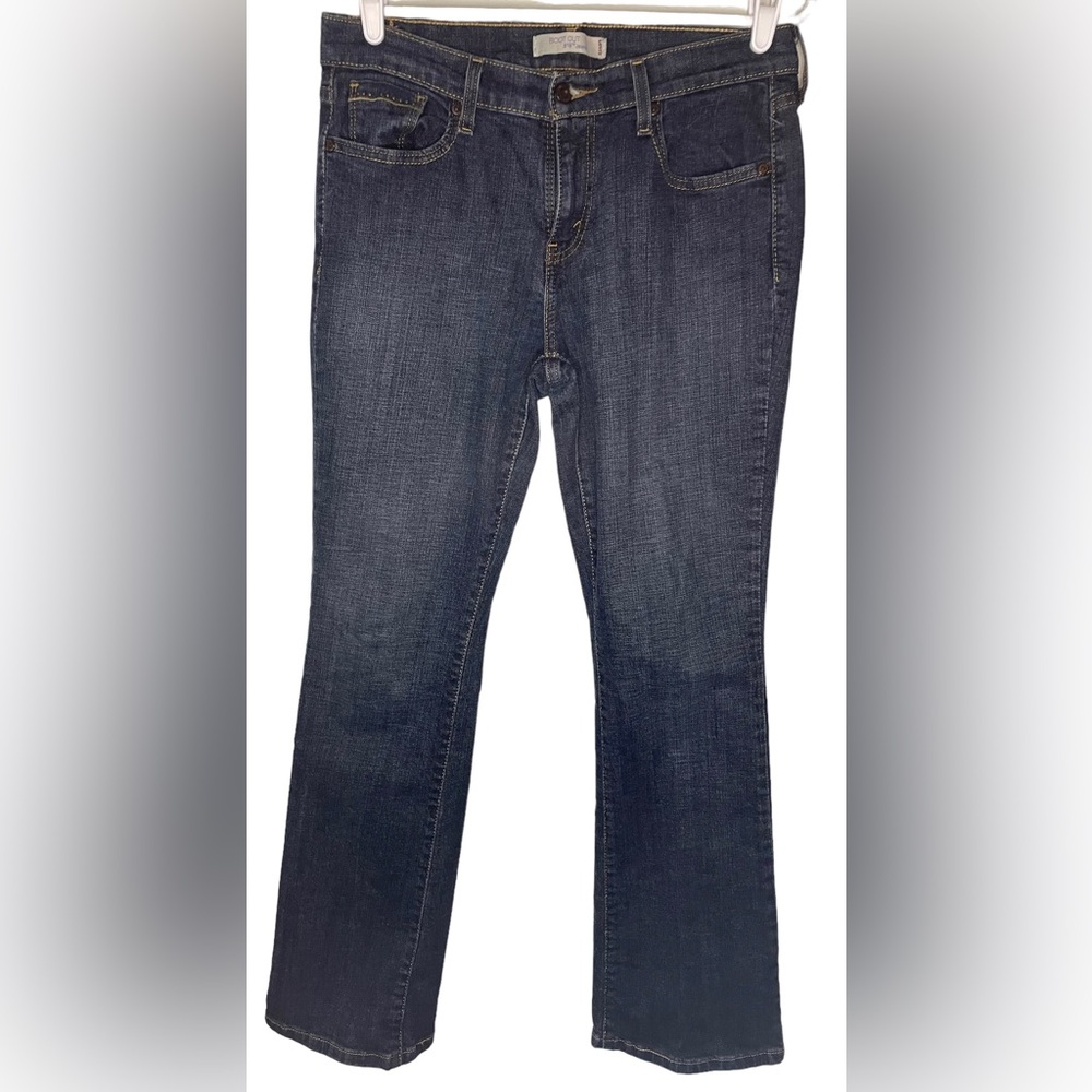 Levis 515 Boot Cut Jeans Dark Denim Size 8M Ladies